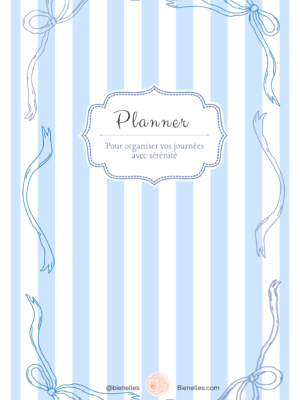 Couverture du Planner Bienelles bien-être au féminin, un agenda et organisateur conçu pour planifier son quotidien, suivre ses objectifs et prendre soin de son bien-être.